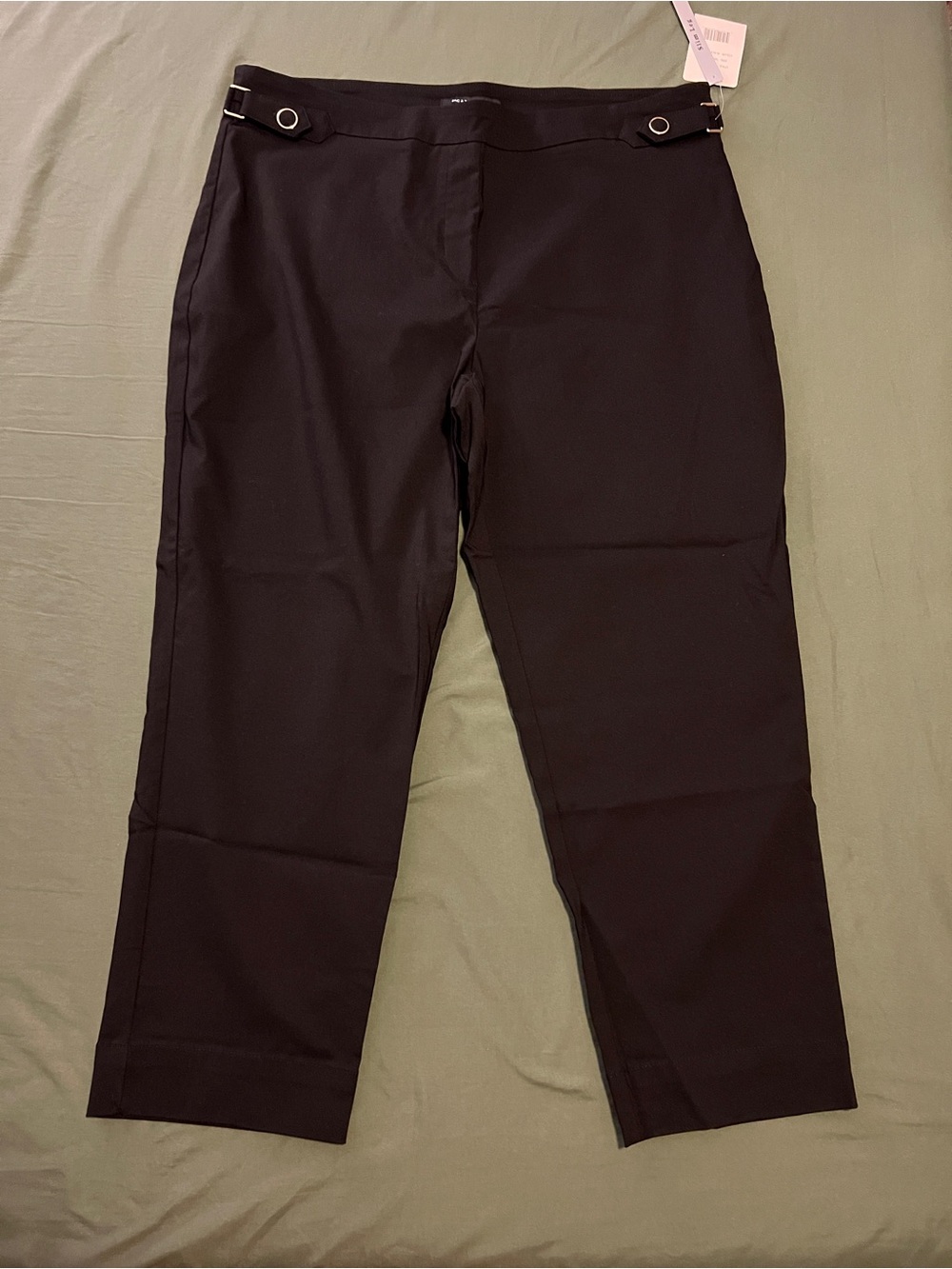Black Dress Pants with Buckle Detail Size 18W